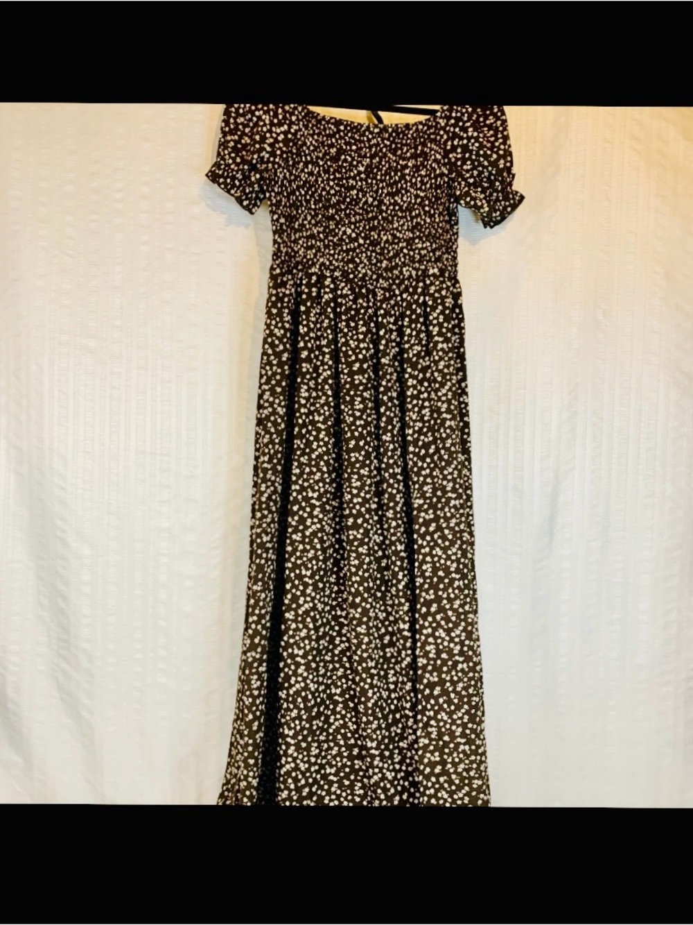 Chic Brown Floral Maxi Dress